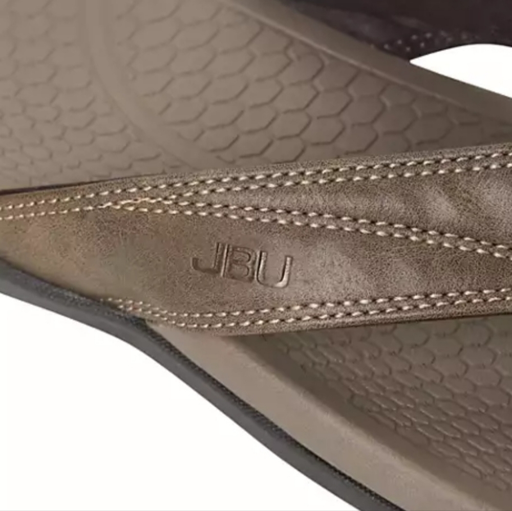 New Men's JBU Milo Comfort Slip On Thong Sandal In Brown NWT Size 11M - Picture 14 of 15